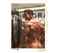 CALVENDO Puzzle Homme Sexy Nu dans la Salle de Sport avec Corps musclé | 1000 pièces Taille de la Pose 48 x 64 cm Puzzle Photo pour des Heures heureuses