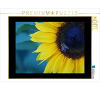 CALVENDO Puzzle Honeybee on a sunflower blossom | 1000 pieces, finished size 25.