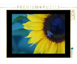 CALVENDO Puzzle Honigbiene Auf Sonnenblumenblüte 1000 Teile Puzzle quer 1000 Pieces 64 x 48 cm from Kattobello