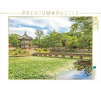 CALVENDO Puzzle Hyangwonjeong Pavillon Palais à Séoul, Corée du Sud | 1000 pièces - Dimensions : 64 x 48 cm - Puzzle Photo pour des Heures de Bonheur
