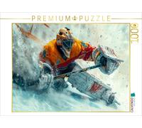 CALVENDO Puzzle Ice hockey, commitment to victory | 1000 pieces, finished size 2