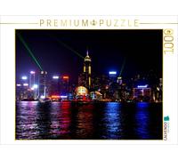 CALVENDO Puzzle Illuminated skyline | 1000 pieces, finished size 25.2 × 18.9 in