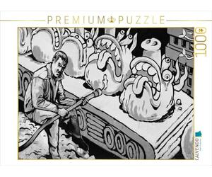 CALVENDO Puzzle Impressions de Graffitis en Noir et Blanc de Bielefeld 1000 Pieces 64 x 48 cm from Kurt Schwarzer