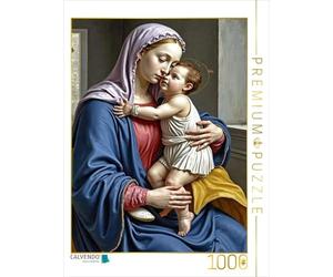 CALVENDO Puzzle inspiré de Sandro Botticelli/Madonna avec Son Enfant (Environ 1490) | 1000 pièces Taille de la Pose 48 x 64 cm Puzzle Photo pour des Heures heureuses