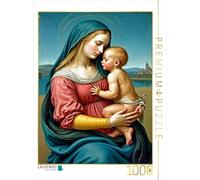 CALVENDO Puzzle Inspiré par Raphael/Madonna Tempi (1508) | 1000 pièces Taille de la Pose 48 x 64 cm Puzzle Photo pour des Heures heureuses