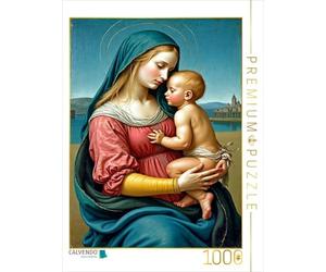 CALVENDO Puzzle Inspiré par Raphael/Madonna Tempi (1508) | 1000 pièces Taille de la Pose 48 x 64 cm Puzzle Photo pour des Heures heureuses