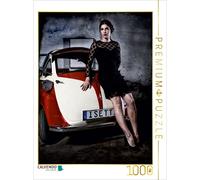 CALVENDO Puzzle Isetta Rouge-Blanc 1000 Pieces 48 x 64 cm from Claus Eckerlin