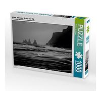 CALVENDO Puzzle Islande, Plage de Schwrzer de Vik, 1000 pièces, Taille de la Ponte, 64 x 48 cm, Photo Puzzle, Image de Markus Van Hauten