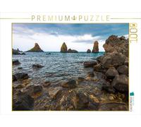 CALVENDO Puzzle Isole Dei ciclopi (îles Cyclopes) Aci Trezza 1000 pièces Taille de la Pose 64 x 48 cm Photo Puzzle Image par Olaf Bruhn