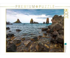 CALVENDO Puzzle Isole Dei ciclopi (îles Cyclopes) Aci Trezza 1000 pièces Taille de la Pose 64 x 48 cm Photo Puzzle Image par Olaf Bruhn