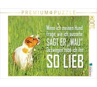 CALVENDO Puzzle Jack Russell Terrier Welpe im hohen Gras | 1000 Teile Lege-Größe