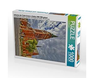 CALVENDO Puzzle Jean-Baptiste Église à Szczecin, construit en 1888-1890, 1000 pièces, Taille de la Ponte, 48 x 64 cm, Photo de Paul Michalzik