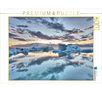 Puzzle · Jökulsárlón | L'unique lagon glaciaire d'Islande au crépuscule · 1000 pièces · Format assemblé 64 × 48 cm · CALVENDO Puzzle