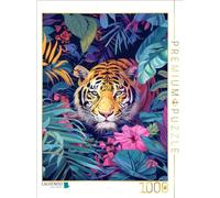 CALVENDO Puzzle Jungle Animals Pop Art | 1000 pièces Taille de la Pose 48 x 64 cm Puzzle Photo pour des Heures heureuses