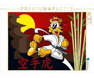 CALVENDO Puzzle Karate Tiger! 1000 Teile Puzzle quer 1000 Pieces 64 x 48 cm from jokatoons