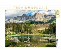 CALVENDO Puzzle Karersee avec Groupe Rosengarten dans Les Dolomites 1000 Pieces 64 x 48 cm from Sascha Ferrari