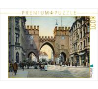 CALVENDO Puzzle Karlstor with passersby | 1000 pieces, finished size 25.2 × 18.9