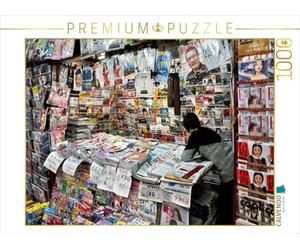 CALVENDO Puzzle Kiosque à journaux à Shanghai 1000 Pieces 64 x 48 cm from Rainer Kuczinski