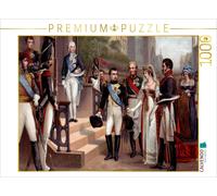 CALVENDO Puzzle Königin Luise und Napoleon 1807 in Tilsit | 1000 Teile Lege-Größ