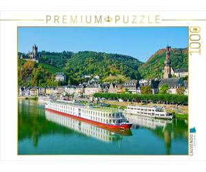 CALVENDO Puzzle Kreuzfahrtschiffe Auf der Mosel 1000 Teile Puzzle quer 1000 Pieces 64 x 48 cm from Nina Schwarze