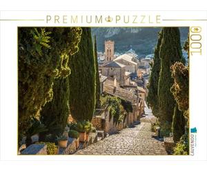 CALVENDO Puzzle Kreuzweg zum Kalvarienberg in Pollenca Auf Mallorca 1000 Teile Puzzle quer 1000 Pieces 64 x 48 cm from Christian Müringer