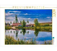 CALVENDO Puzzle Krupp-Park-See mit Förderturm Zeche Amalie | 1000 Teile Lege-Grö