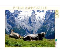 CALVENDO Puzzle Kühe vor atemberaubender Kulisse 1000 Teile Puzzle quer | 1000 T