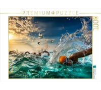 CALVENDO Puzzle La Combat des Vagues | 1000 Pièces Taille 64x48cm Photo Puzzle Heures Heures