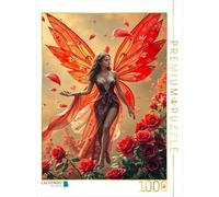 CALVENDO Puzzle La Fée Rose de Février | 1000 pièces Taille de la Pose 64 x 48 cm Puzzle Photo pour des Heures heureuses