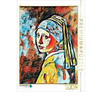 CALVENDO Puzzle La Fille à la Boucle d'oreille de Perle 1000 Pieces 48 x 64 cm from Horst Wermes