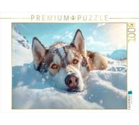 CALVENDO Puzzle La Force et la grâce de Husky | 1000 pièces Taille de la Pose 64 x 48 cm Puzzle Photo pour des Heures heureuses
