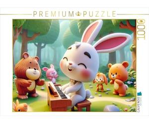 CALVENDO Puzzle La forêt est Pleine de Musique | 1000 pièces de Taille de la Ponte 64 x 48 cm Puzzle Photo pour des Heures heureuses