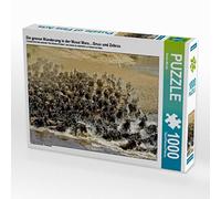 CALVENDO Puzzle La Grande Migration dans Le Masai Mara....Gnus et zèbres 1000 Pieces 64 x 48 cm from Susan Michel