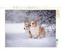 CALVENDO Puzzle La Magie de l'hiver avec Les Corgwn 1000 Pieces 64 x 48 cm from Maria Ahrens