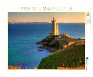CALVENDO Puzzle La Nostalgie de la Bretagne - Le Phare du Petit Minou à l'extrême Ouest du département du Finistére 1000 Pieces 64 x 48 cm from Mr.Mooseman