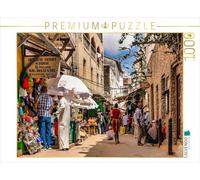 CALVENDO Puzzle La Route Principale de Lamu | 1000 Pièces Taille de la Page 64 x 48 cm Puzzle Photo pour Heures de Bonheur