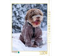 CALVENDO Puzzle Alarme Neige Lagotto 1000 Pieces 48 x 64 cm from wuffclick-pic