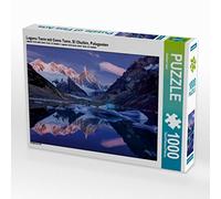 CALVENDO Puzzle Laguna Torre avec Cerro Torre, EL Chaltén, Patagonie 1000 pièces Taille de la Pose 64 x 48 cm Photo Puzzle Image de Gerhard Aust Aust, Gerhard