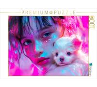 CALVENDO Puzzle l'amour Magique Entre l'homme et l'Animal | 1000 Pièces Lege Taille 64x48cm Photo Puzzle pour Heures de Bonheur