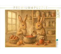 CALVENDO Puzzle Lapin Magie dans la Confiture | 1000 Pièces Taille 64x48cm Photo Puzzle Heures Heures