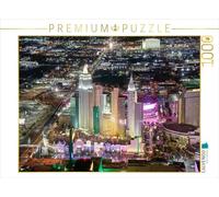 CALVENDO Puzzle Las Vegas Skyline de Nuit | 1000 pièces de Taille de Ponte 64 x 48 cm Puzzle Photo pour des Heures heureuses