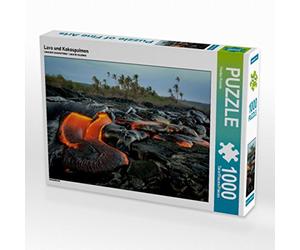 CALVENDO Puzzle Lave et cocotiers 1000 Pieces 64 x 48 cm from Florian Krauss