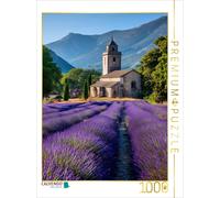 CALVENDO Puzzle Lavender with a view of the church tower | 1000 pieces, finished