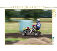 CALVENDO Puzzle Lawn Mower Races-Fun and Action in the Fields | 1000 pieces, fin