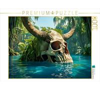 CALVENDO Puzzle Le Crâne dans Les Caraïbes | 1000 pièces Taille de la Pose 64 x 48 cm Puzzle Photo pour des Heures heureuses