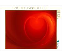 CALVENDO Puzzle Le cœur Fractal Rouge 1000 Pieces 64 x 48 cm from Digital-Art