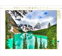 CALVENDO Puzzle Le lac Unique Montre Son Jeu de Couleurs spécial très tôt Le Matin et Le Soir. | Taille de la Pose : Puzzle Photo pour des Heures heureuses
