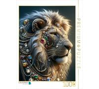 CALVENDO Puzzle Le Lion | 1000 pièces 48 x 64 cm Puzzle Photo pour des Heures heureuses