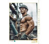 CALVENDO Puzzle Le Monde a Besoin d'hommes forts - J'Ai Juste Besoin de Son Regard | 1000 pièces de Taille 48 x 64 cm Puzzle Photo pour des Heures heureuses