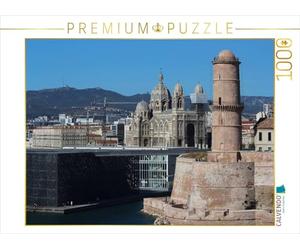 CALVENDO Puzzle Le MuCEM, Cathédrale de la Major et Fort Saint Jean à Marseille 1000 Pièces Taille de la Lege 64x48cm Photo Puzzle Image de Ruffiamonte